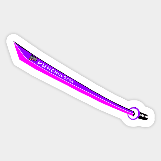 Katana with Blank Text, v. Code Sticker by punchado